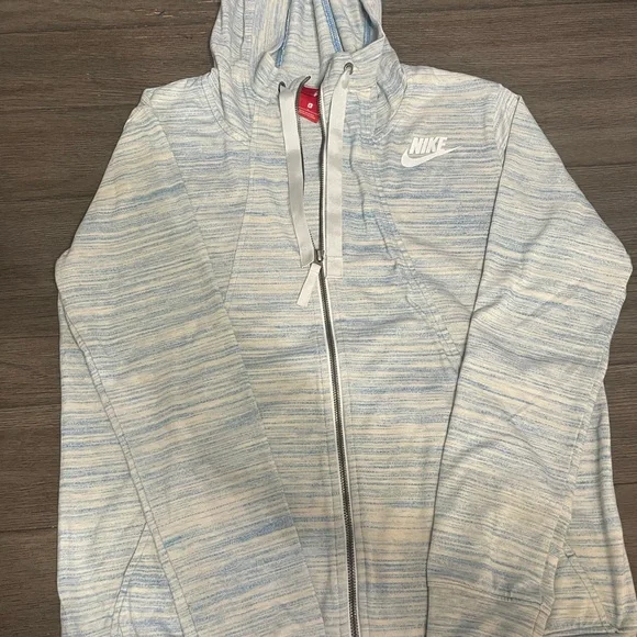 Nike‎ Blue Striped Hoodie L - Picture 5 of 5